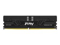 Kingston FURY Renegade Pro - DDR5 - kit - 64 Go: 4 x 16 Go - DIMM 288 broches - 6400 MHz / PC5-51200 - CL32 - 1.4 V - mémoire enregistré - ECC - noir KF564R32RBK4-64