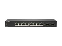 SonicWall Switch SWS12-8 - Commutateur - Géré - 8 x 10/100/1000 + 2 x Gigabit SFP - de bureau 02-SSC-2462