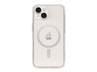 OtterBox Symmetry Series - Coque de protection pour téléphone portable - compatibilité avec MagSafe - polycarbonate, caoutchouc synthétique - clair - pour Apple iPhone 14 Plus, 15 Plus 77-93053